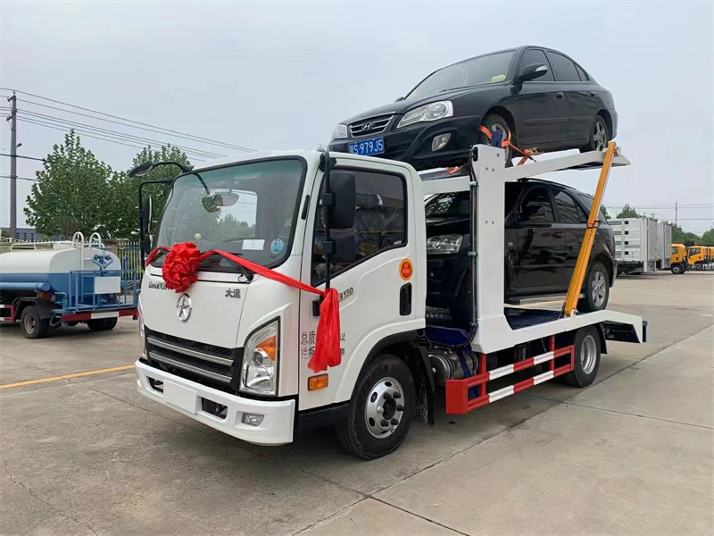 大運藍牌2位板轎運車(chē)